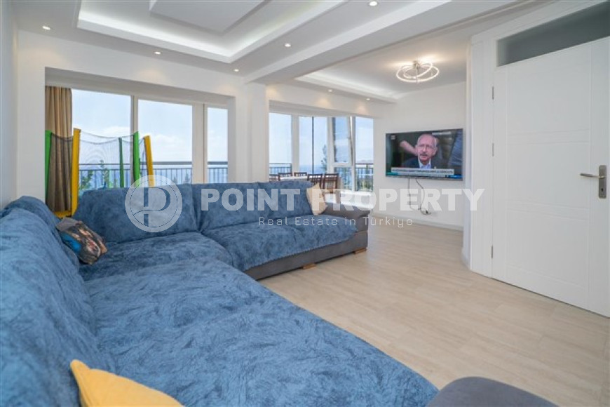 Шикарная триплексная вилла 385 м2 с видом на море, район Демирташ, Аланья-id-2997-фото-9