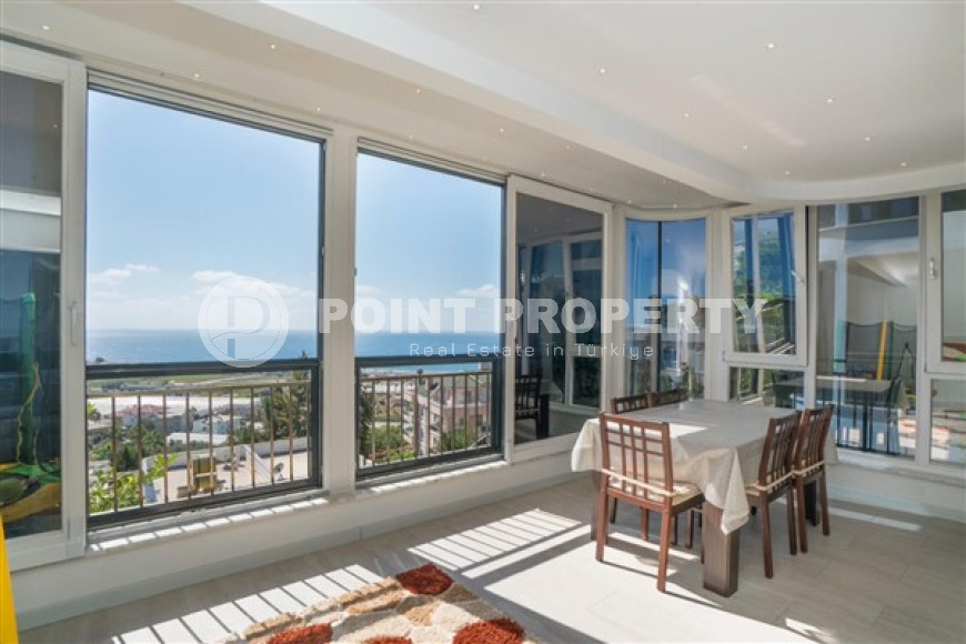 Шикарная триплексная вилла 385 м2 с видом на море, район Демирташ, Аланья-id-2997-фото-11