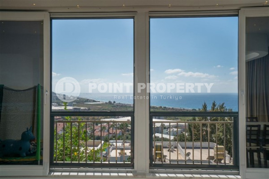 Шикарная триплексная вилла 385 м2 с видом на море, район Демирташ, Аланья-id-2997-фото-15