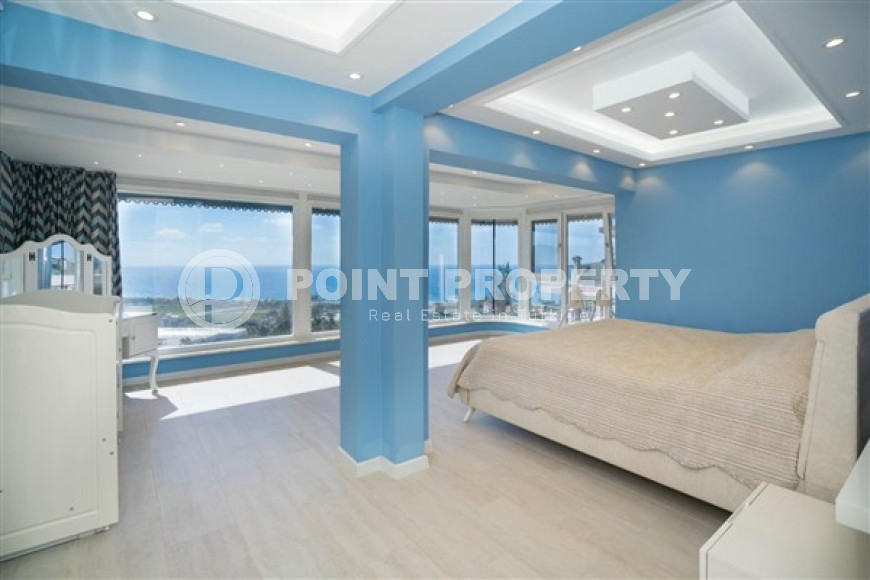 Шикарная триплексная вилла 385 м2 с видом на море, район Демирташ, Аланья-id-2997-фото-21