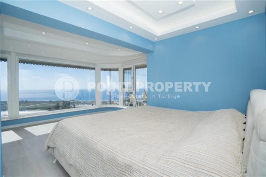 Шикарная триплексная вилла 385 м2 с видом на море, район Демирташ, Аланья-id-2997-фото-26