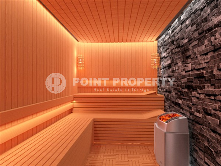 Современная квартира площадью 55 м2, верхняя Оба, Аланья, в комплексе с инфраструктурой 5*-id-3003-фото-9