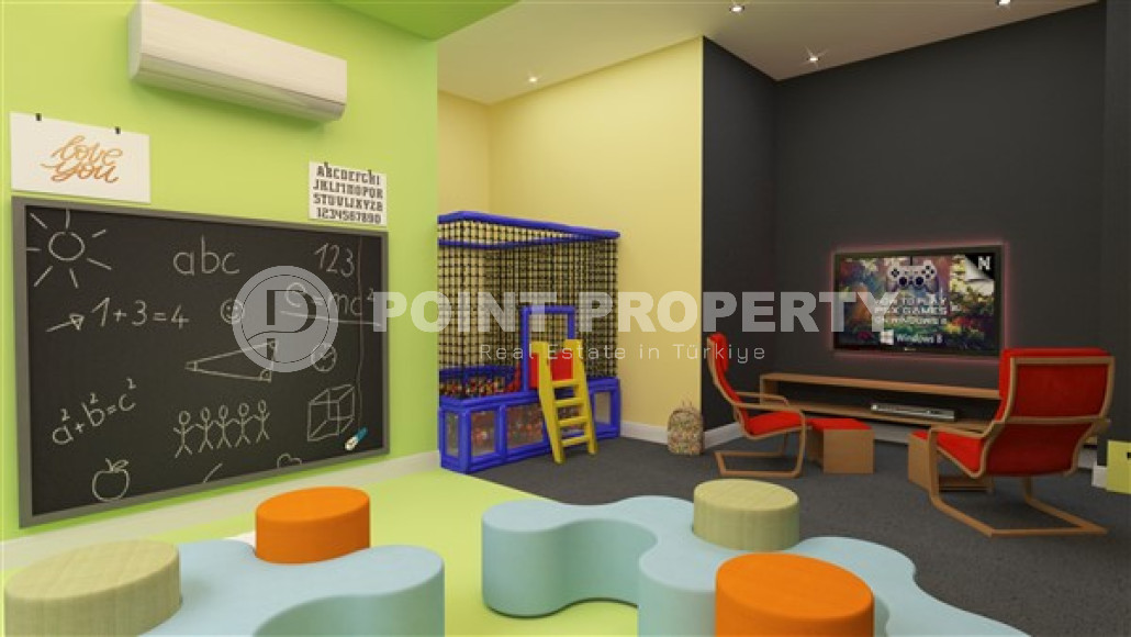 Современная квартира площадью 55 м2, верхняя Оба, Аланья, в комплексе с инфраструктурой 5*-id-3003-фото-12