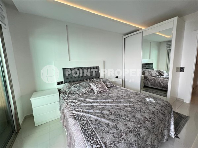 Апартаменты 1+1 на первой линии, с огромным балконом и видом на море, Каргыджак, Аланья-id-3004-фото-7