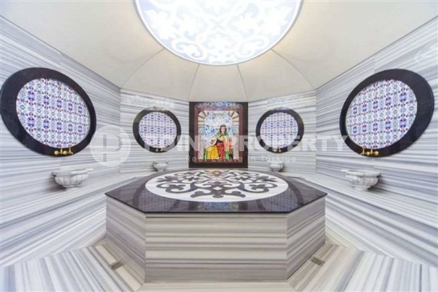 Апартаменты 1+1 на первой линии, с огромным балконом и видом на море, Каргыджак, Аланья-id-3004-фото-10