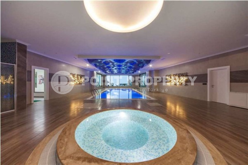 Апартаменты 1+1 на первой линии, с огромным балконом и видом на море, Каргыджак, Аланья-id-3004-фото-13