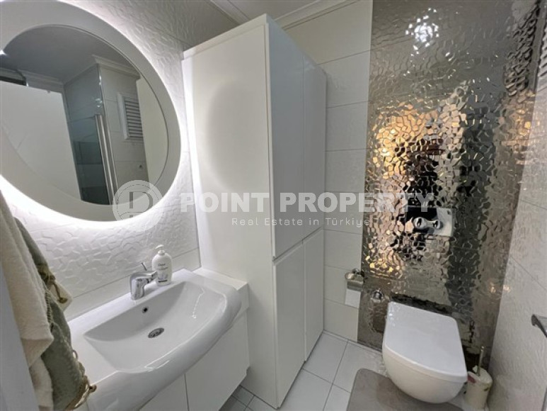 Апартаменты 1+1 на первой линии, с огромным балконом и видом на море, Каргыджак, Аланья-id-3004-фото-16