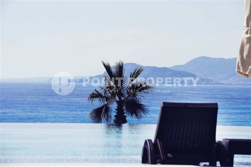 Апартаменты 1+1 на первой линии, с огромным балконом и видом на море, Каргыджак, Аланья-id-3004-фото-19