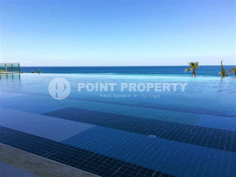 Апартаменты 1+1 на первой линии, с огромным балконом и видом на море, Каргыджак, Аланья-id-3004-фото-21