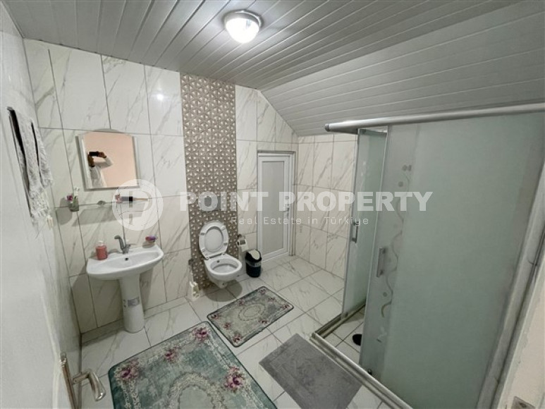 Двухуровневая квартира с собственной террасой и отдельной кухней, в новом доме, Конаклы, Аланья-id-3006-фото-15