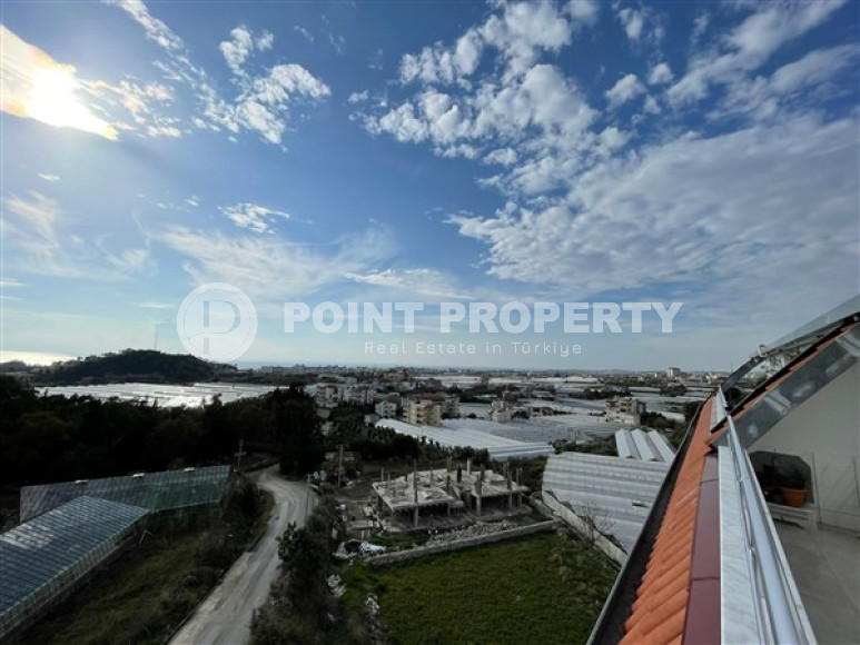 Двухуровневая квартира с собственной террасой и отдельной кухней, в новом доме, Конаклы, Аланья-id-3006-фото-25