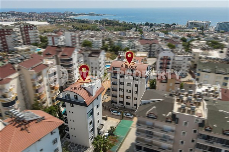 Большой дуплекс 125 м2 в новом комплексе, район Авсаллар, Аланья, в 700 метрах от центра района-id-3013-фото-3