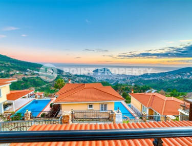 Меблированная частная вилла 4+1, 280м², с собственным бассейном в горном районе Алании Тепе-id-1616-фото-2