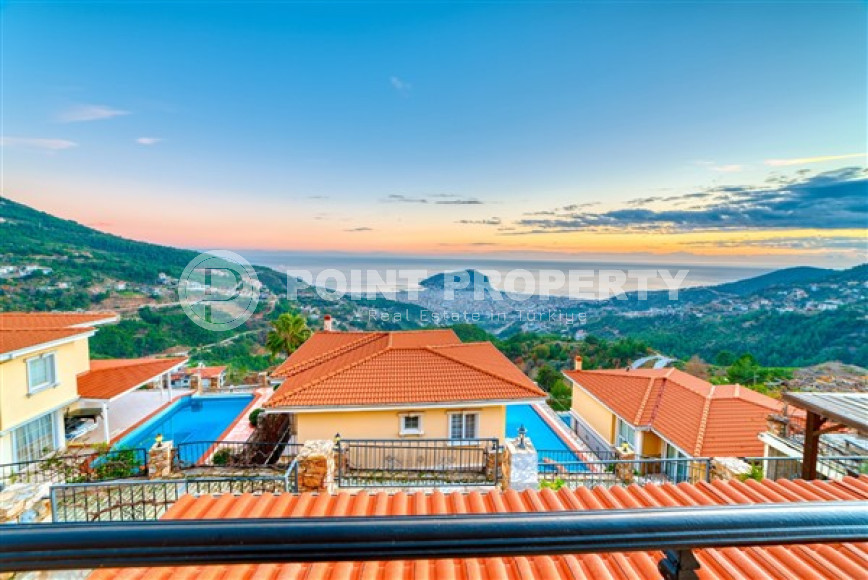 Меблированная частная вилла 4+1, 280м², с собственным бассейном в горном районе Алании Тепе-id-1616-фото-2