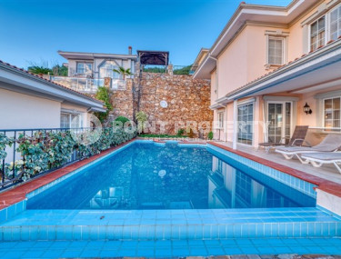 Меблированная частная вилла 4+1, 280м², с собственным бассейном в горном районе Алании Тепе-id-1616-фото-5