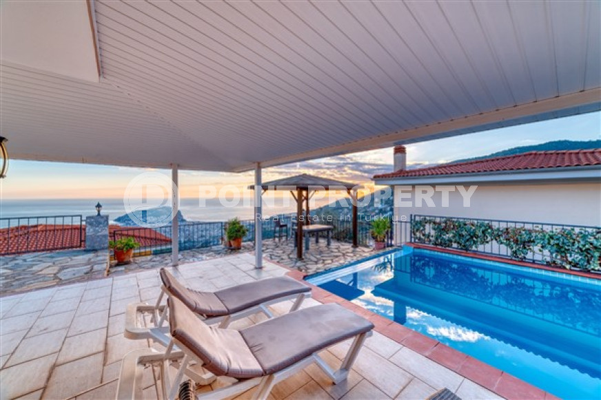 Меблированная частная вилла 4+1, 280м², с собственным бассейном в горном районе Алании Тепе-id-1616-фото-12