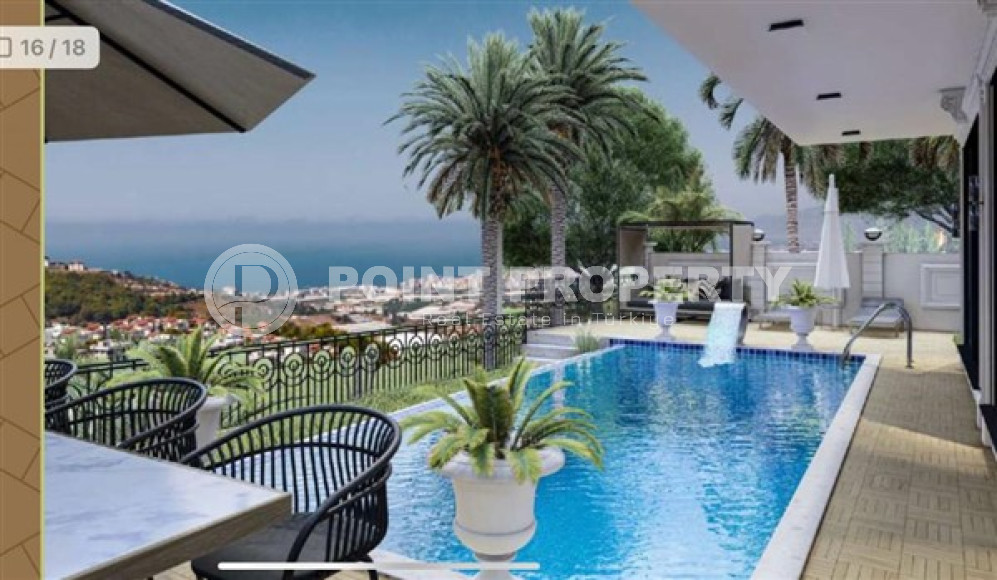 Абсолютно новая пятикомнатная вилла площадью 300 м2 в районе Каргыджак, Аланья-id-3021-фото-17