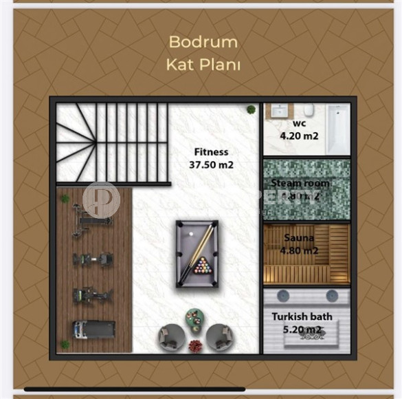 Абсолютно новая пятикомнатная вилла площадью 300 м2 в районе Каргыджак, Аланья-id-3021-фото-25