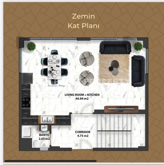 Абсолютно новая пятикомнатная вилла площадью 300 м2 в районе Каргыджак, Аланья-id-3021-фото-26