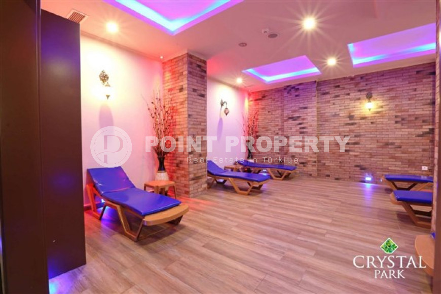 Large stylish 2+1 apartment in a complex with the infrastructure of a 5* hotel in Cikcilli, Alanya-id-3026-photo-32