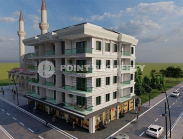 Двухуровневые четырёхкомнатные квартиры под инвестиции, в строящемся доме в Обе, Аланья-id-3027-фото-3