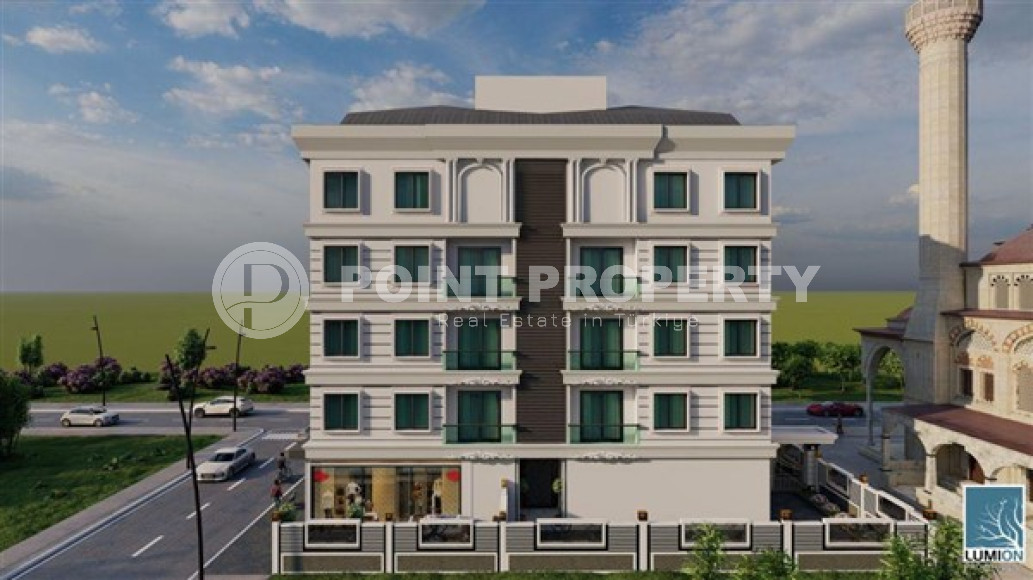 Двухуровневые четырёхкомнатные квартиры под инвестиции, в строящемся доме в Обе, Аланья-id-3027-фото-5