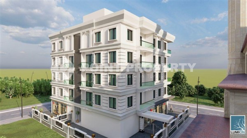 Двухуровневые четырёхкомнатные квартиры под инвестиции, в строящемся доме в Обе, Аланья-id-3027-фото-6