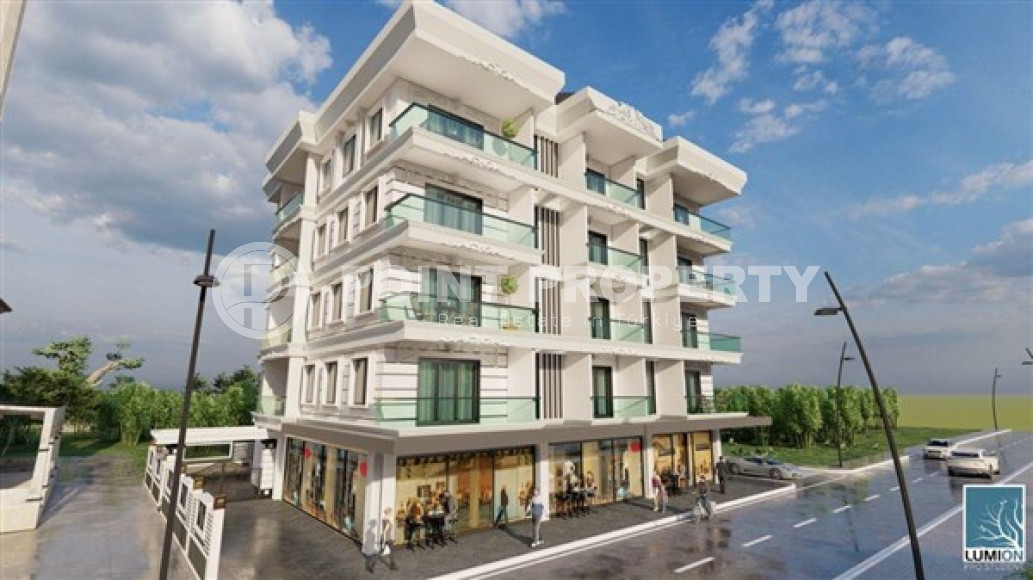 Двухуровневые четырёхкомнатные квартиры под инвестиции, в строящемся доме в Обе, Аланья-id-3027-фото-7