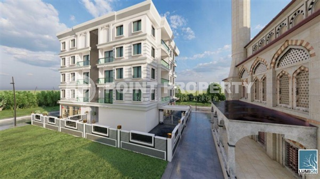 Двухуровневые четырёхкомнатные квартиры под инвестиции, в строящемся доме в Обе, Аланья-id-3027-фото-10