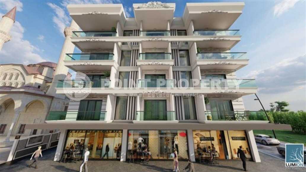 Двухуровневые четырёхкомнатные квартиры под инвестиции, в строящемся доме в Обе, Аланья-id-3027-фото-13