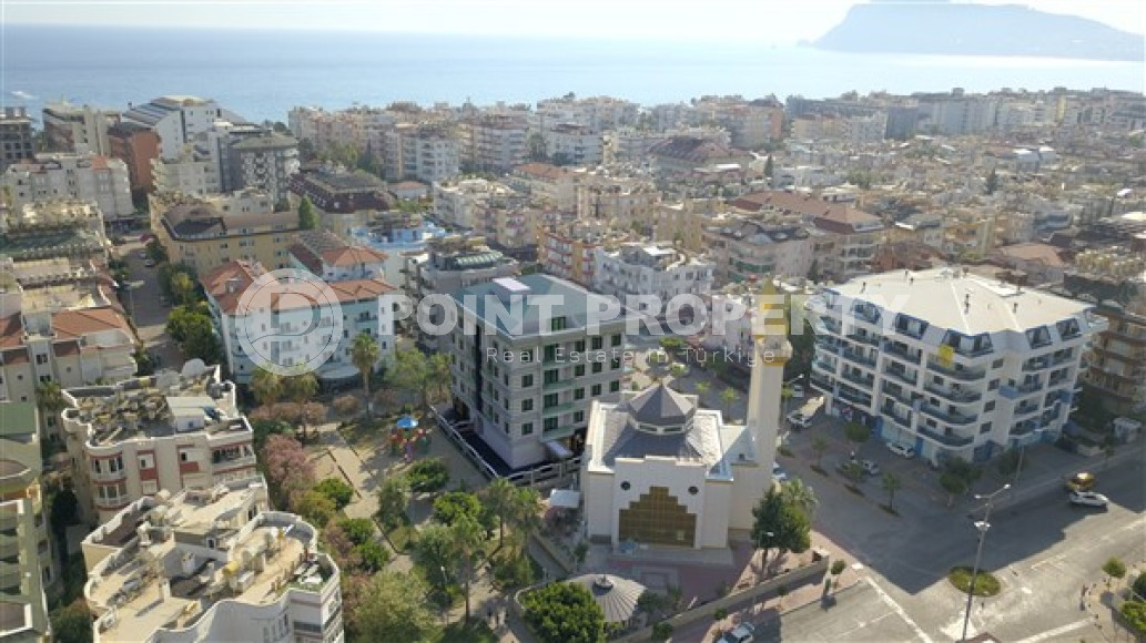 Двухуровневые четырёхкомнатные квартиры под инвестиции, в строящемся доме в Обе, Аланья-id-3027-фото-14