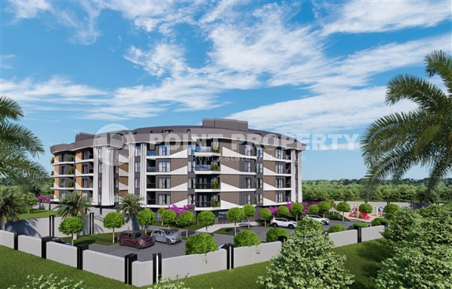 Инвестиционный проект с интересными планировками площадью 50-110 м² и квартирами с собственным бассейном, Конаклы, Аланья-id-3029-фото-5