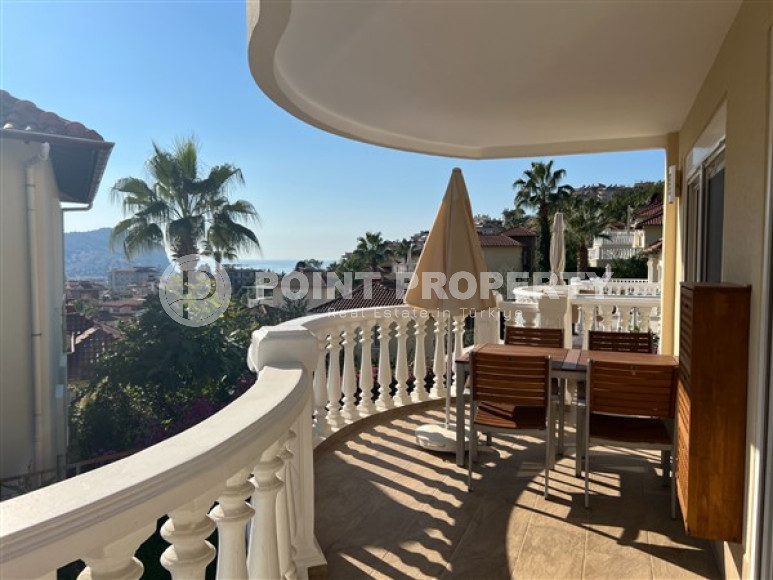 Шикарная трёхэтажная вилла 5+1 с видом, Тепе, Аланья-id-3043-фото-15