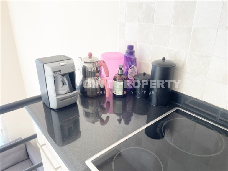 Уютная двухуровневая вилла с интересной планировкой и видом на море, в центре Аланьи, район Тепе-id-3044-фото-21