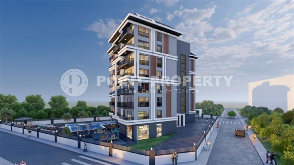 New 1+1 apartment of standard size in a house at the final stage of construction, Avsallar, Alanya-id-3047-photo-12