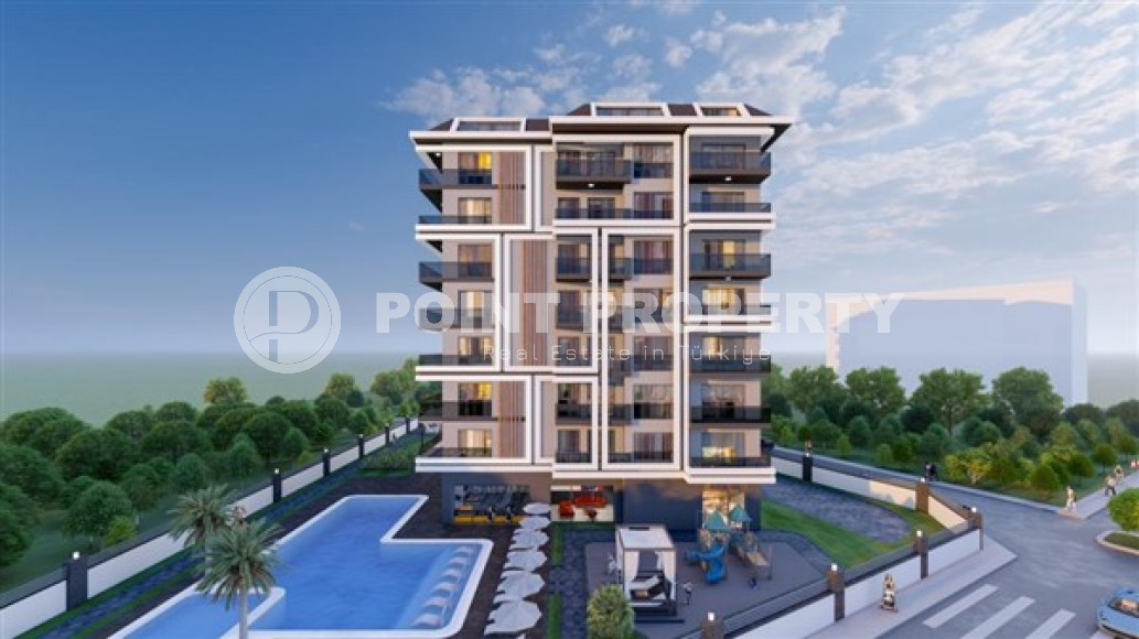 New 1+1 apartment of standard size in a house at the final stage of construction, Avsallar, Alanya-id-3047-photo-13