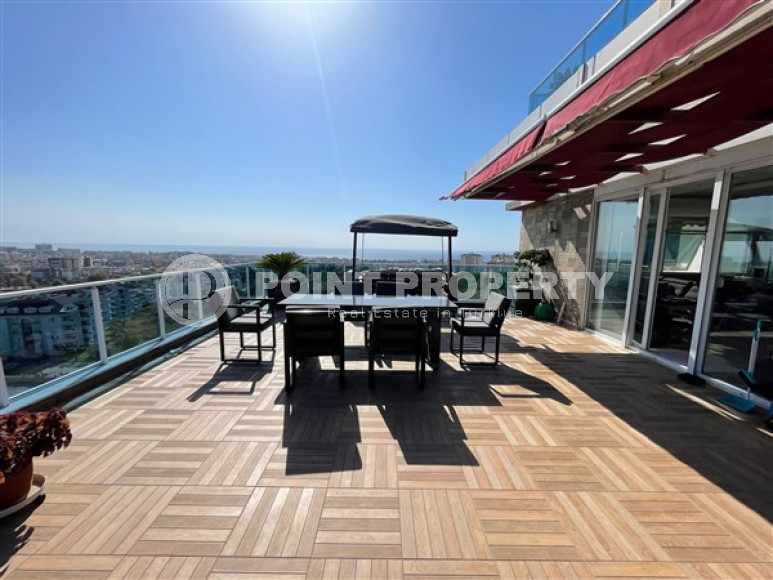 Огромный двухуровневый пентхаус 3+1 с бассейном на крыше, Джикджилли, Аланья-id-3048-фото-8