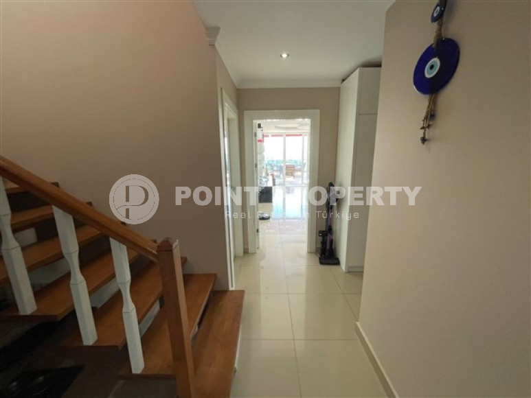 Огромный двухуровневый пентхаус 3+1 с бассейном на крыше, Джикджилли, Аланья-id-3048-фото-9