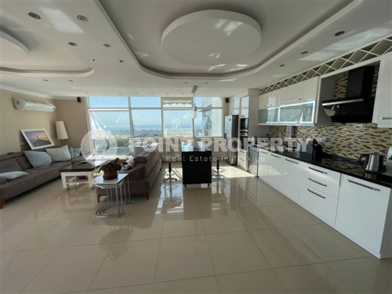 Огромный двухуровневый пентхаус 3+1 с бассейном на крыше, Джикджилли, Аланья-id-3048-фото-14