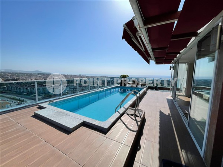 Огромный двухуровневый пентхаус 3+1 с бассейном на крыше, Джикджилли, Аланья-id-3048-фото-30