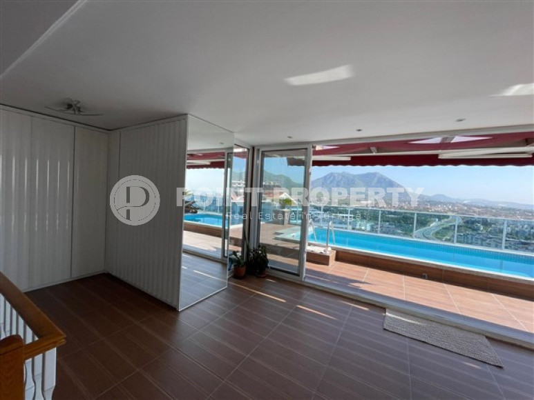 Огромный двухуровневый пентхаус 3+1 с бассейном на крыше, Джикджилли, Аланья-id-3048-фото-39