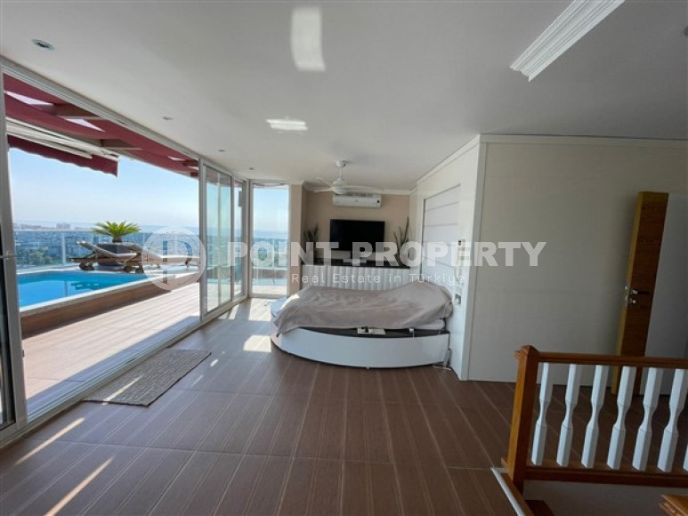 Огромный двухуровневый пентхаус 3+1 с бассейном на крыше, Джикджилли, Аланья-id-3048-фото-41