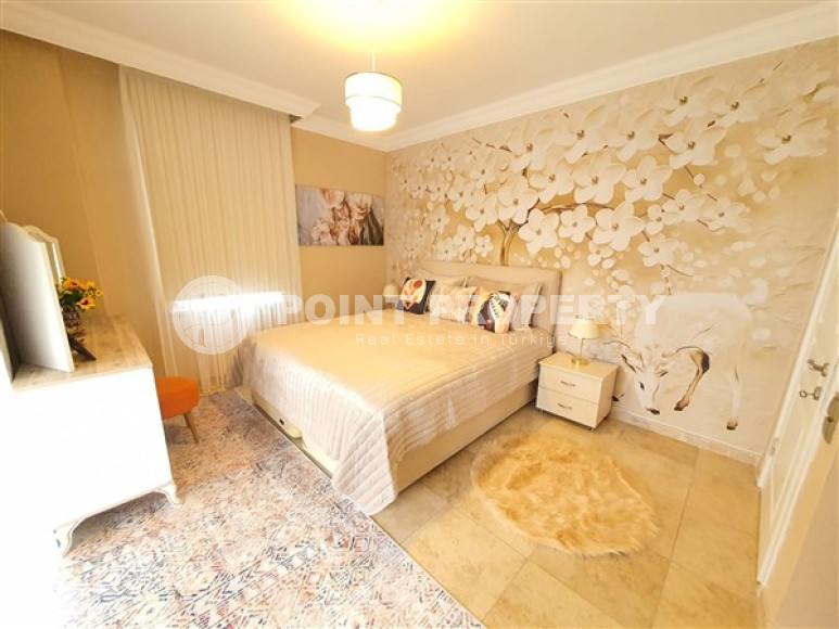 Комфортабельная квартира 1+1, 80 м2 в районе Джикджилли, Аланья, с мебелью-id-3056-фото-10