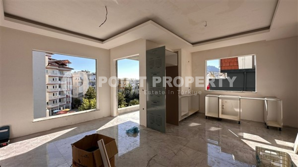 Duplex apartment 120 m2 in a complex at the final stage of construction, Alanya center, Kadipasha-id-3058-photo-2