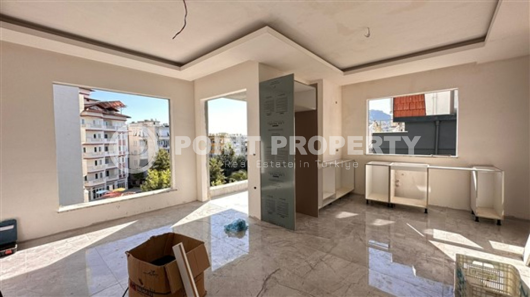 Duplex apartment 120 m2 in a complex at the final stage of construction, Alanya center, Kadipasha-id-3058-photo-3