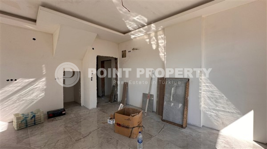 Duplex apartment 120 m2 in a complex at the final stage of construction, Alanya center, Kadipasha-id-3058-photo-7