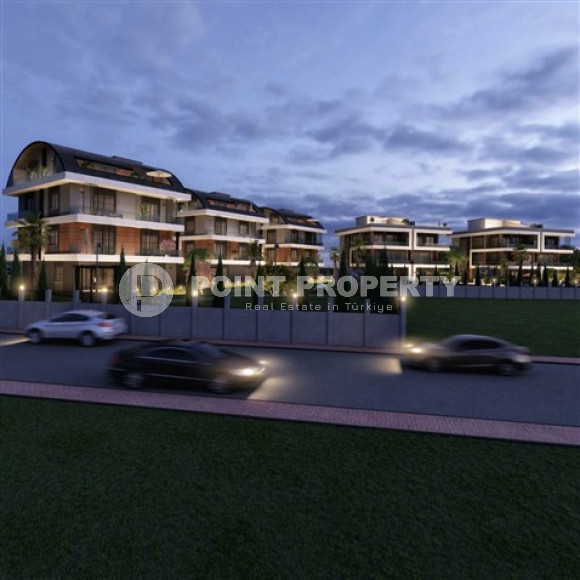 Элитный комплекс состоящий из триплексных вилл площадью 200 - 420 м2, центр Аланьи-id-3060-фото-12