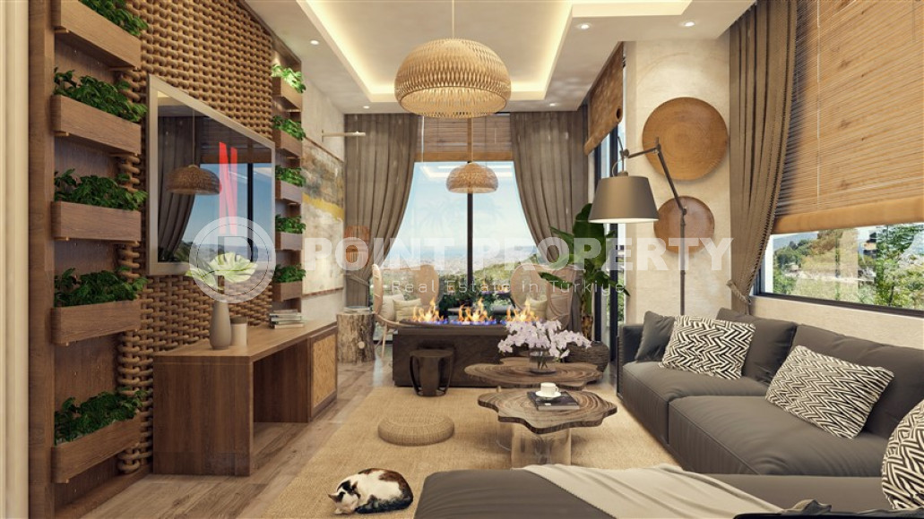 Элитный комплекс состоящий из триплексных вилл площадью 200 - 420 м2, центр Аланьи-id-3060-фото-18