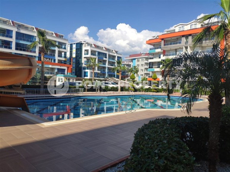 Двухуровневые апартаменты с 2 спальнями в 200 метрах от моря, Кестель, Аланья-id-3061-фото-2