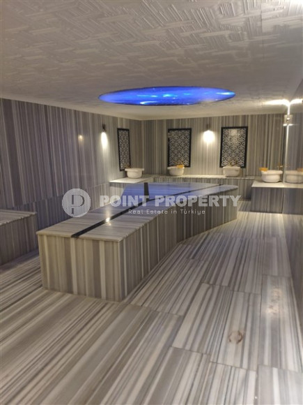 Двухуровневые апартаменты с 2 спальнями в 200 метрах от моря, Кестель, Аланья-id-3061-фото-15